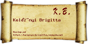 Kelényi Brigitta névjegykártya